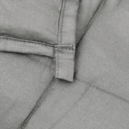 Berkfield Home Weighted Blanket Grey 140x200 cm Single 6 kg Fabric - thumbnail 5