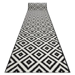 RugsX Bcf Morad Runner in Black - Size: 70 cm x 370 cm - thumbnail 1