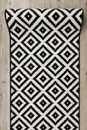 RugsX Bcf Morad Runner in Black - Size: 70 cm x 370 cm - thumbnail 5