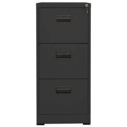 Berkfield Home Filing Cabinet Anthracite 46x62x102.5 cm Steel in Black - thumbnail 2