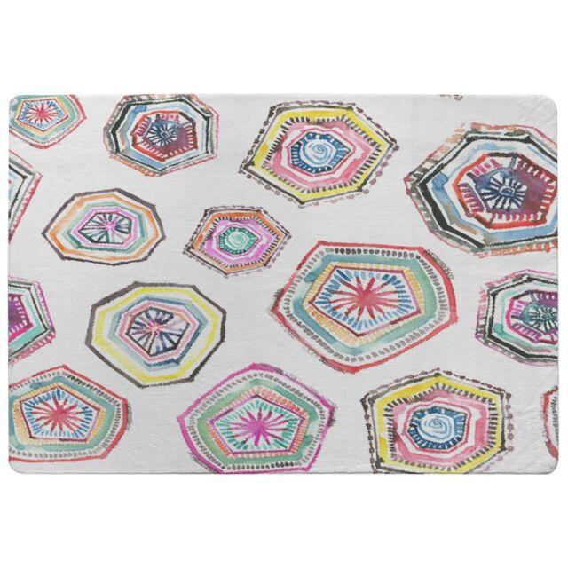 Benjamin Tate Design Hand Painted Multicolor Watercolor Rug in Natural - Size: Large - image 1