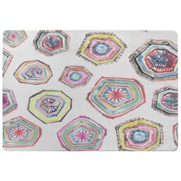 Benjamin Tate Design Hand Painted Multicolor Watercolor Rug in Natural - Size: Large - thumbnail 1