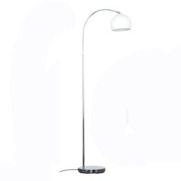 ValueLights Curva Silver Floor Lamp - thumbnail 1