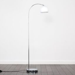 ValueLights Curva Silver Floor Lamp - thumbnail 2