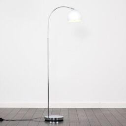 ValueLights Curva Silver Floor Lamp - thumbnail 3