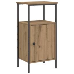 Berkfield Home Classic Bedside Cabinets 2 pcs Artisan Oak 41x31x80 cm Engineered Wood in Brown - Size: 41 x 31 x 80 cm - thumbnail 6