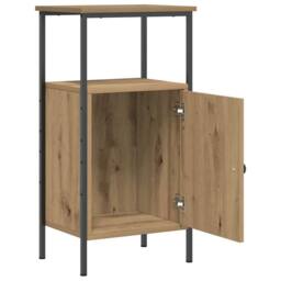 Berkfield Home Classic Bedside Cabinets 2 pcs Artisan Oak 41x31x80 cm Engineered Wood in Brown - Size: 41 x 31 x 80 cm - thumbnail 4