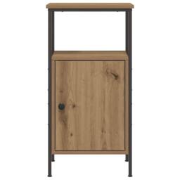 Berkfield Home Classic Bedside Cabinets 2 pcs Artisan Oak 41x31x80 cm Engineered Wood in Brown - Size: 41 x 31 x 80 cm - thumbnail 5