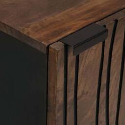 Berkfield Home Sideboard 40 x 33.5 x 75 cm - Made from Solid Mango Wood in Brown - thumbnail 6
