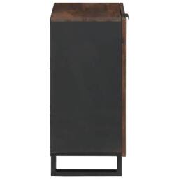 Berkfield Home Sideboard 40 x 33.5 x 75 cm - Made from Solid Mango Wood in Brown - thumbnail 4