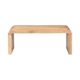 sweeek Rectangular coffee table solid acacia wood in Beige - thumbnail 6