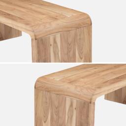 sweeek Rectangular coffee table solid acacia wood in Beige - thumbnail 7