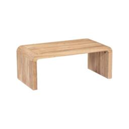 sweeek Rectangular coffee table solid acacia wood in Beige - thumbnail 2