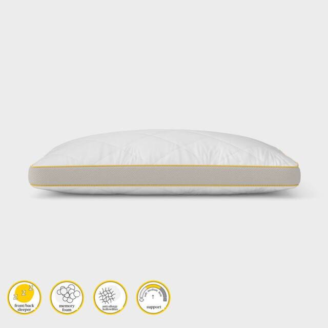 Eve The Memory Foam Pillow Hybrid Front & Back Sleeper in White - image 1