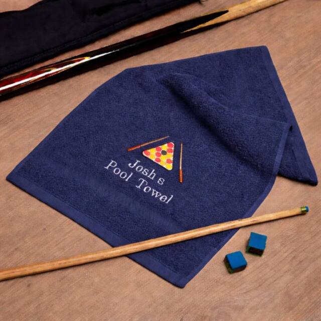 Duncan Stewart Personalised Pool Player Towel in Navy - image 1