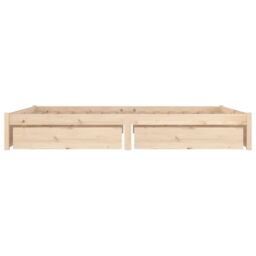 Berkfield Home Bed Frame with Drawers 150x200 cm King Size in Brown - thumbnail 4