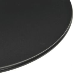 Berkfield Home Garden Table Round Black √ò60x105 cm Steel - Size: 60x105 cm - thumbnail 4