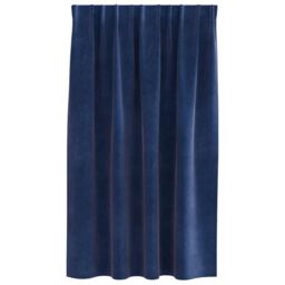 Berkfield Home Blackout Curtains with Top Tape 2 pcs Dark Blue Velvet in Navy - thumbnail 3