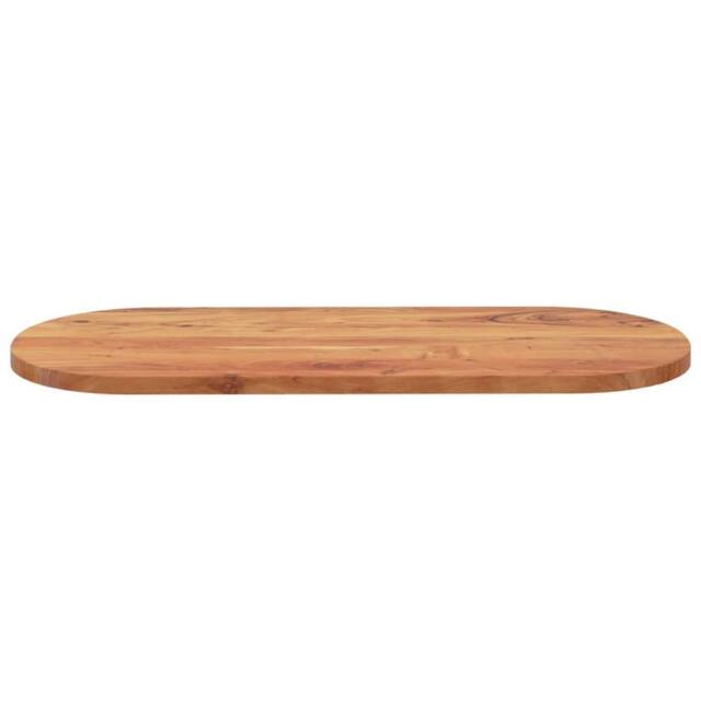 Berkfield Home Table Top 140x60x3.8 cm Oval Solid Wood Acacia in Brown - image 1