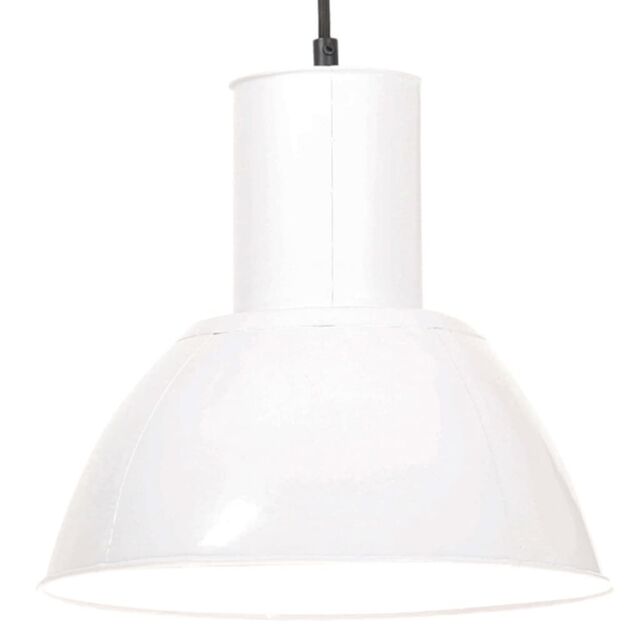 Berkfield Home Hanging Lamp 25 W White Round 28.5 cm E27 - image 1