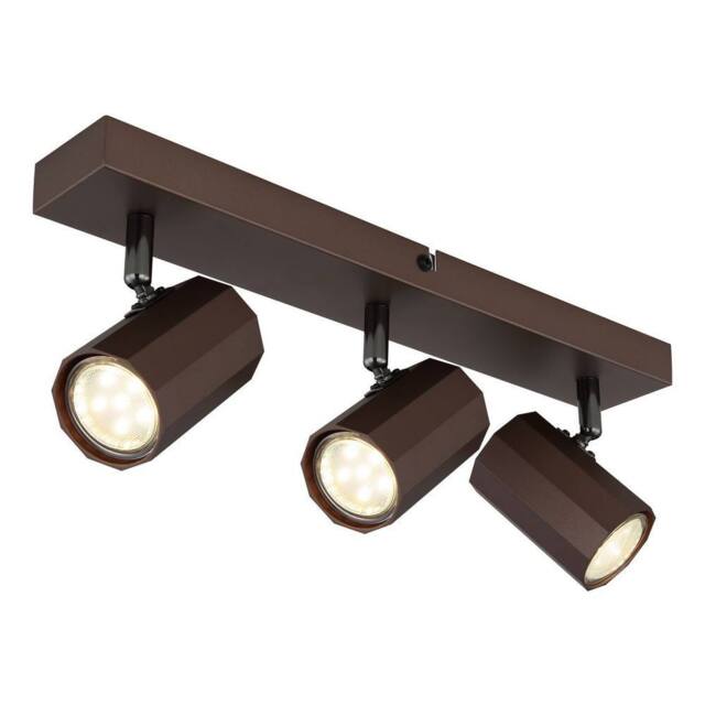 Netlighting James Ceiling Spotlight Bar Bronze Colored Matt 3x GU10 in Brown - image 1