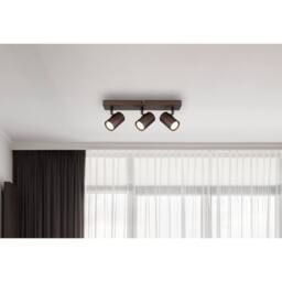 Netlighting James Ceiling Spotlight Bar Bronze Colored Matt 3x GU10 in Brown - thumbnail 6