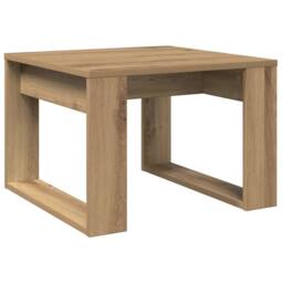 Berkfield Home Side Table Artisan Oak 50x50x35 cm Engineered Wood in Brown - Size: 50 x 50 x 35 cm - thumbnail 3