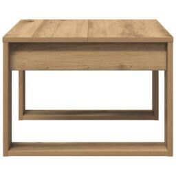 Berkfield Home Side Table Artisan Oak 50x50x35 cm Engineered Wood in Brown - Size: 50 x 50 x 35 cm - thumbnail 5