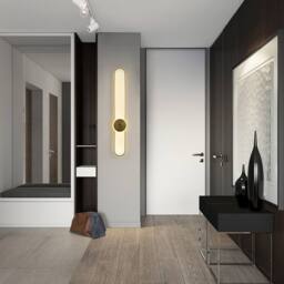 NIVOR 20W 115cm Dimmable Gold Wall Sconce, Modern LED Bedroom Light - thumbnail 7