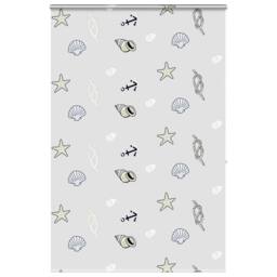 Berkfield Home Shower Roller Blind with Cassette 150x240 cm Fabric Width 146 cm in Light Grey - thumbnail 2