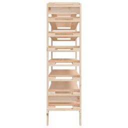 Berkfield Home Wine Rack 109.5x30x107.5 cm Solid Wood Pine in Brown - thumbnail 6