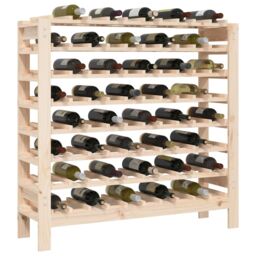 Berkfield Home Wine Rack 109.5x30x107.5 cm Solid Wood Pine in Brown - thumbnail 4
