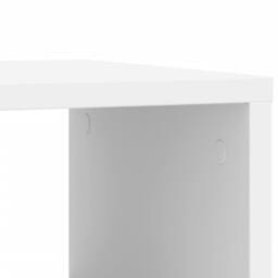 Berkfield Home Side Table with Wheels White 50x30x55 cm Engineered Wood - Size: 50 x 30 x 55 cm - thumbnail 8