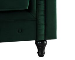 Home Detail Chesterfield Velvet 3 Seater Sofa in Green - thumbnail 5
