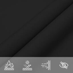 Berkfield Home Sunshade Sail Oxford Fabric Triangular 3.5x3.5x4.9 m Black - thumbnail 7