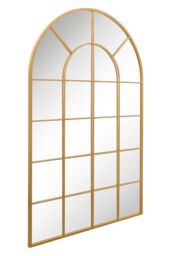 "MirrorOutlet Gold Framed Arched Window Garden Mirror 75"" X 47"" 190 x 120CM - Size: 1 Pack" - thumbnail 5