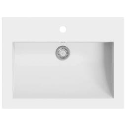 Berkfield Home Granite Basin 600x450x120 mm White - thumbnail 1