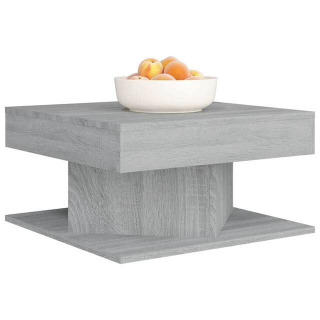 Berkfield Home Decorative Coffee Table Grey Sonoma 57x57x30 cm Engineered Wood - Size: 57 x 57 x 30 cm - image 1