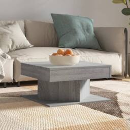 Berkfield Home Decorative Coffee Table Grey Sonoma 57x57x30 cm Engineered Wood - Size: 57 x 57 x 30 cm - thumbnail 2