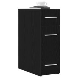 Berkfield Home Apothecary Cabinet Black Oak 20x45.5x60 cm Engineered Wood - thumbnail 3