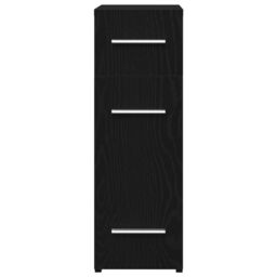 Berkfield Home Apothecary Cabinet Black Oak 20x45.5x60 cm Engineered Wood - thumbnail 5