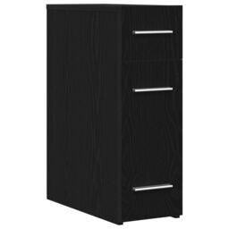 Berkfield Home Apothecary Cabinet Black Oak 20x45.5x60 cm Engineered Wood - thumbnail 2
