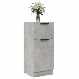 Berkfield Home Sideboards 2 pcs Concrete Grey 30x30x70 cm Engineered Wood - Size: 30 x 30 x 70 cm - thumbnail 4