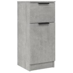 Berkfield Home Sideboards 2 pcs Concrete Grey 30x30x70 cm Engineered Wood - Size: 30 x 30 x 70 cm - thumbnail 6