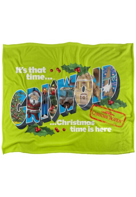Warner Brothers Christmas Vacation Silky Touch Super Soft Throw Blanket 152x127cm in White - Size: 152x127 cm - image 1