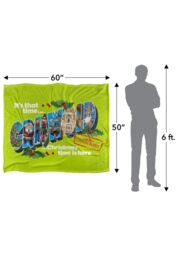 Warner Brothers Christmas Vacation Silky Touch Super Soft Throw Blanket 152x127cm in White - Size: 152x127 cm - thumbnail 3