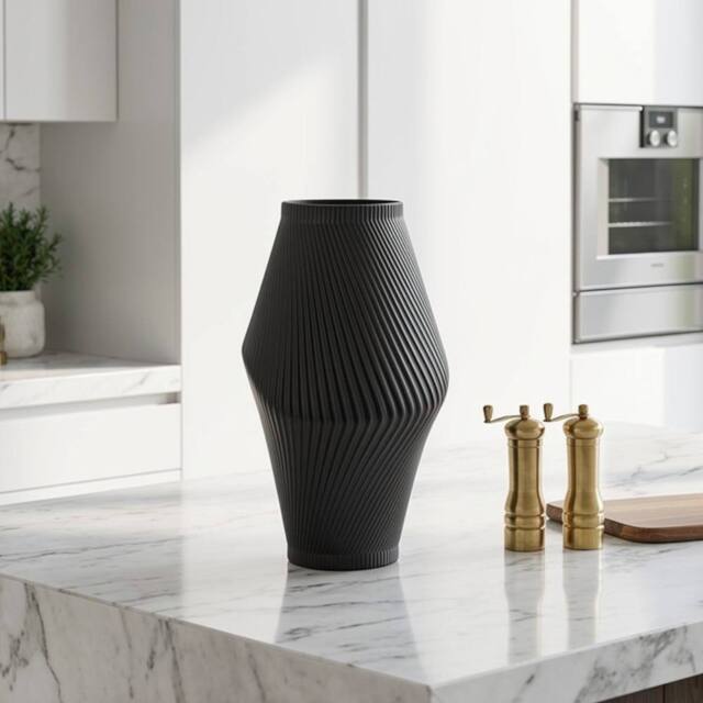 Garden Greatness Maison Graphite Black Sculptural Vase - Size: 1 Pack - image 1