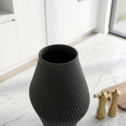 Garden Greatness Maison Graphite Black Sculptural Vase - Size: 1 Pack - thumbnail 2