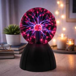 "Dragodirect 5"" Plasma Ball Electric Lightning Effect Mood Desk Lamp in Black" - thumbnail 1