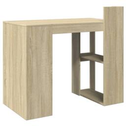 Berkfield Home Office Desk Sonoma Oak 103.5x56.5x94 cm Engineered Wood in Light Brown - thumbnail 6